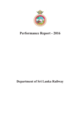 Performance Report - 2016
