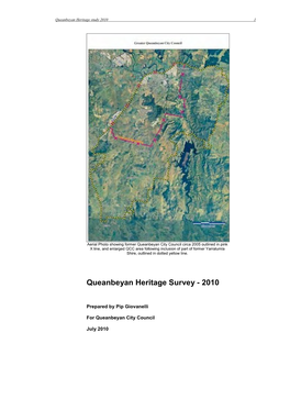 Queanbeyan Heritage Study 2010(PDF, 6MB)