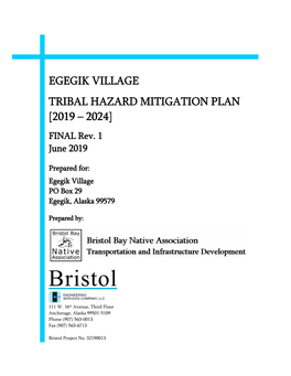 EGEGIK VILLAGE TRIBAL HAZARD MITIGATION PLAN [2019 – 2024] FINAL Rev