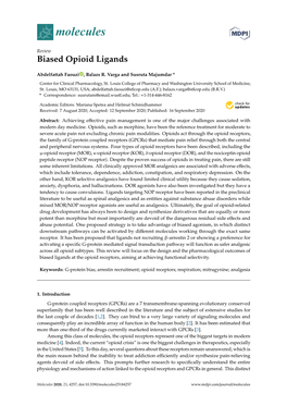 Biased Opioid Ligands