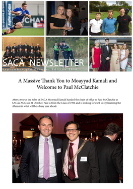SACA NEWSLETTER September and October Edition 2016