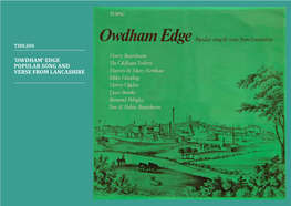 'Owdham' Edge Popular Song and Verse from Lancashire