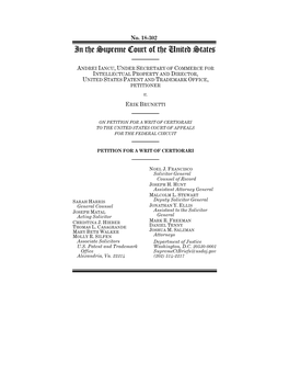 Petition for a Writ of Certiorari to the United States Court of Appeals for the Federal Circuit