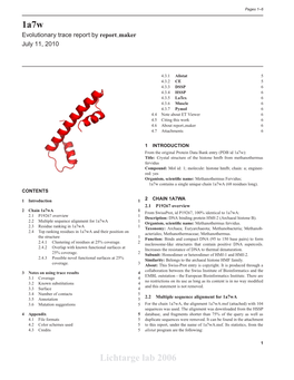 1A7w Lichtarge Lab 2006