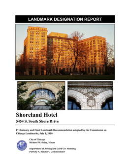 Shoreland Hotel 5454 S