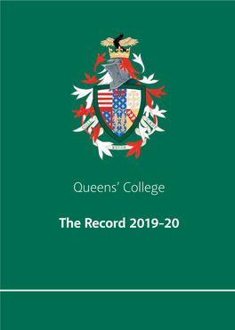 Queens' College the Record 2019-20
