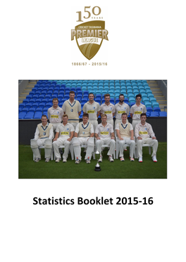 Statistics Booklet 2015-16