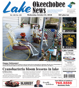 Cyanobacteria Bloom Lessens in Lake How to Contact This Newspaper