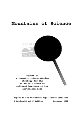 Mountains of Science: Volume 1