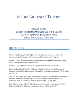 Media Richness Theory