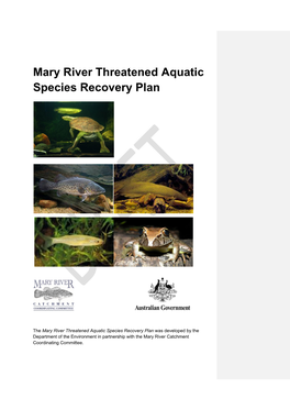 Mary River Threatened Aquatic Species Recovery Plan