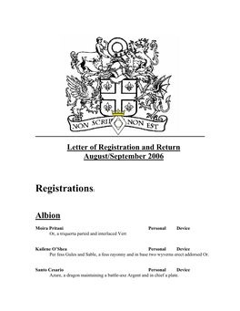 Registrations