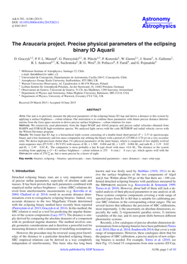 The Araucaria Project. Precise Physical Parameters of the Eclipsing Binary IO Aquarii
