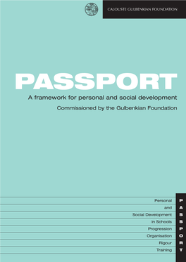 A Framework for Personal and Social Development