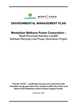 Environmental Management Plan