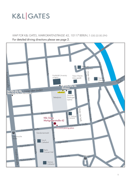 U Friedrichstraße U Friedrichstraße MAP for K&L GATES