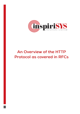 An Overview of the HTTP Protocol As Covered in Rfcs 1