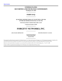 Forgent Networks, Inc