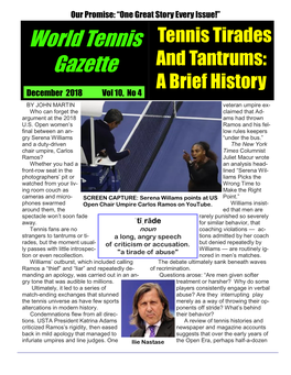 View and Download World Tennis Gazette Vol. 10 No. 4