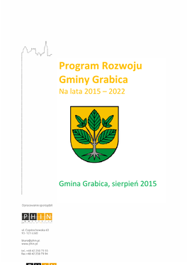 Program Rozwoju Gminy Grabica Aktualna Poprawiona