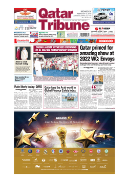 Qatar Primed for Amazing Show at 2022 WC