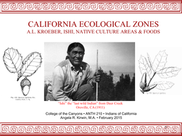 California Ecological Zones A.L