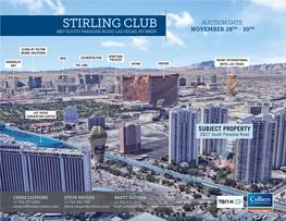 Stirling Club Th Th 2827 South Paradise Road, Las Vegas, Nv 89109 November 28 - 30