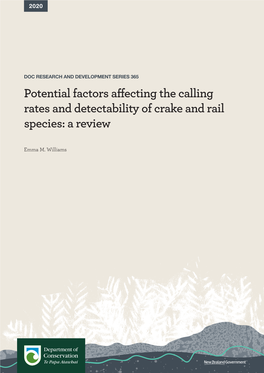 Potential Factors Affecting the Calling Rates and Detectability of Crake and Rail Species: a Review