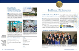 The Drexel 100 Newsletter, Spring 2018