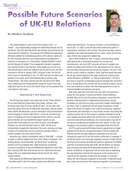 Possible Future Scenarios of UK-EU Relations