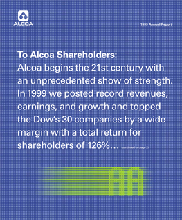 To Alcoa Shareholders