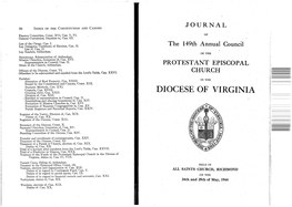 Journal 50 Index of the Constitution and Canons