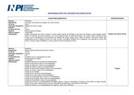 1 Denominações De Origem Reconhecidas
