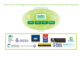 Safer Porirua 2014 Application for Reaccreditation As an International Safe Community 2014.Pdf
