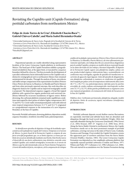 Cupido Formation) Along Peritidal Carbonates from Northeastern Mexico