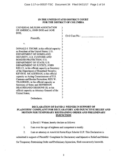Case 1:17-Cv-00537-TSC Document 34 Filed 04/11/17 Page 1 of 14