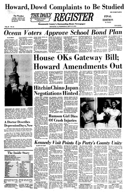 House Oks Gateway Bill; Howard Amendments
