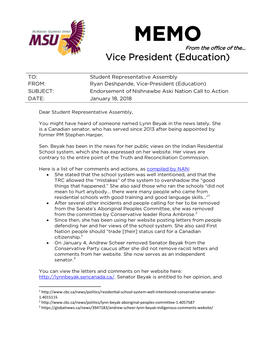 Vice President (Education)