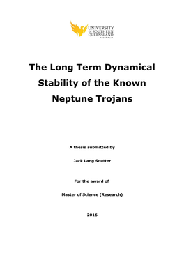 The Long Term Dynamical Stability of the Known Neptune Trojans