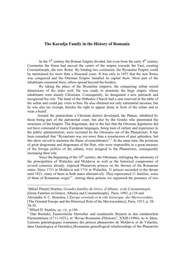 Karadja Family in the History of Romania