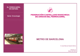 Cronología Metro De Barcelona