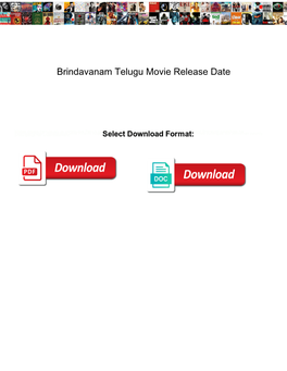 Brindavanam Telugu Movie Release Date