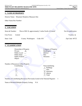 Mountain Meadows Massacre Site Other Name/Site Numb