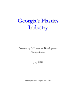 Georgia's Plastics Industry