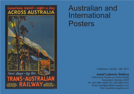 Australian and International Posters
