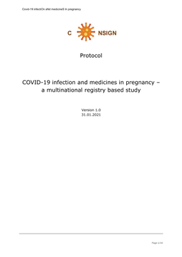 Guidance for the Format and Content of the Protocol of Non-Interventional Post-Authorisation Safety Studies