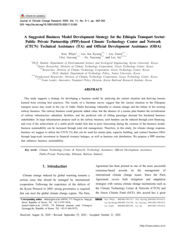 Public Private Partnership (PPP)-Based Climate Technology Center and Network (CTCN) Technical Assistance (TA) and Official Development Assistance (ODA)