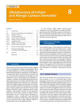 Ultrastructure of Irritant and Allergic Contact Dermatitis Chapter 8 119