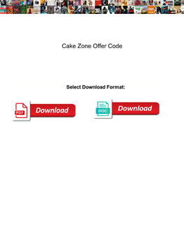 Cake Zone Offer Code