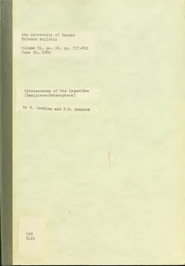 The University of Kansas Science Bulletin Volume 51, No. 26. Pp. 717-801 June 30, 1980